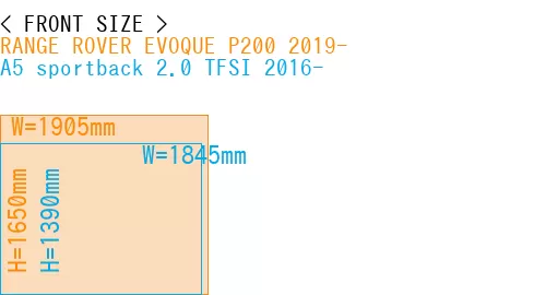 #RANGE ROVER EVOQUE P200 2019- + A5 sportback 2.0 TFSI 2016-
